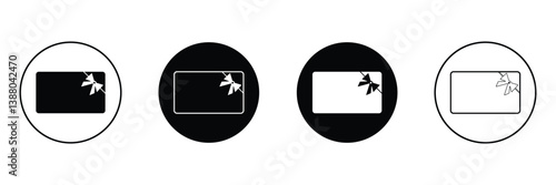 Gift card vector icon set. Loyalty bonus reward voucher symbol. Cash back gift card sign in black and white color. Vector Illustration  .EPS 10 .