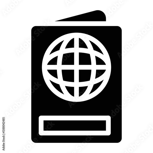 Passport line icon