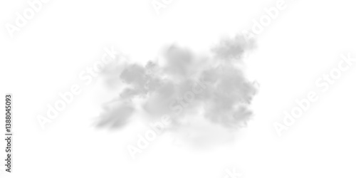 Abstract vector clouds, fog or smoke on an isolated transparent background. Dust cloud. Desert smoke. Sandstorm. 3D smog explosion. Cloud, smoke, png.	