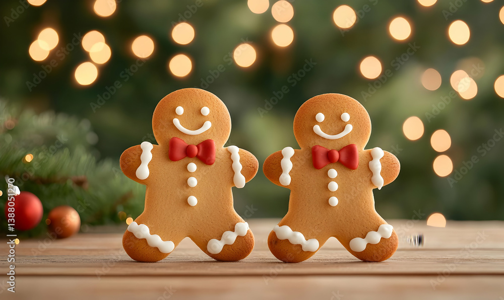Delightful Gingerbread Men Decorated with Icing for the Holidays Delightful Gingerbread Men Decorated with Icing for the Holidays