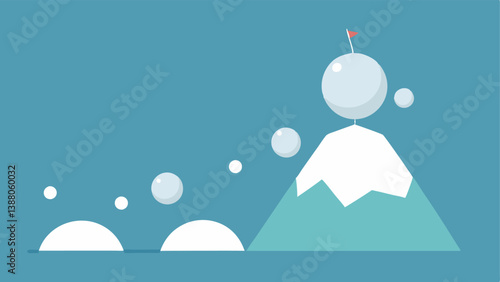 Debt Snowball Method A graphic showing a snowball rolling down a hill collecting smaller snowballs representing smaller debts along the way highlighting the debt snowball od.