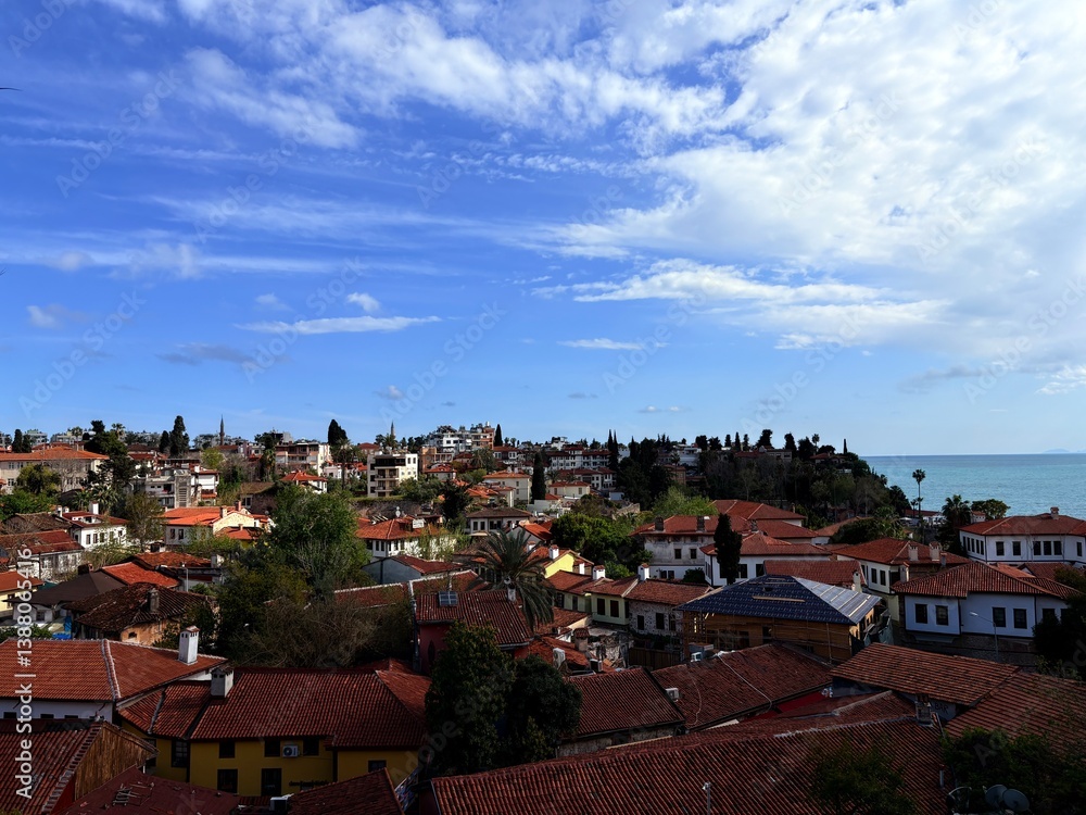 Naklejka premium Historic Kaleici Old Town in Antalya, Turkey