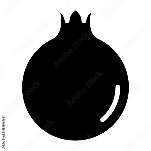 Pomegranate line icon