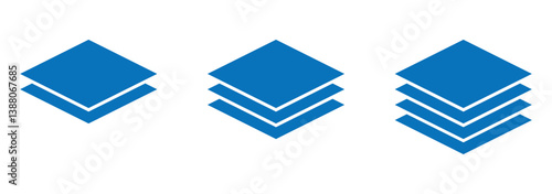 layer icons. layer icon thin line style. layer outline icons.