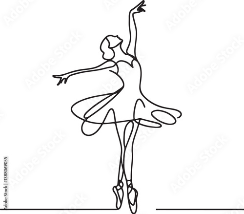 Female Ballet Dancer Minimal Art