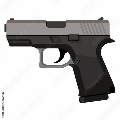 gun isolated on white