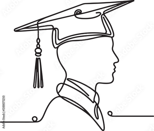 Graduation Cap Drawing for Icons & Logos
