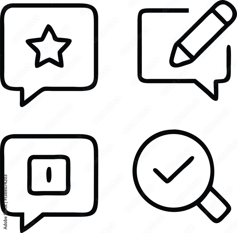 Feedback Icons Vector Art Feedback Icons Vector Art