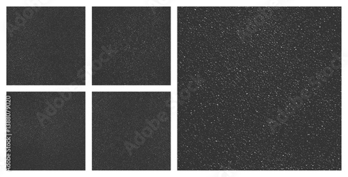 Assorted Various Asphalt Seamless Textures Set Vector Grainy Abstract Backgrounds. Different Overlay Fine Grain Texture Clip Art Collection Boundless Natural Patterns. Rough Textured Vintage Surfaces