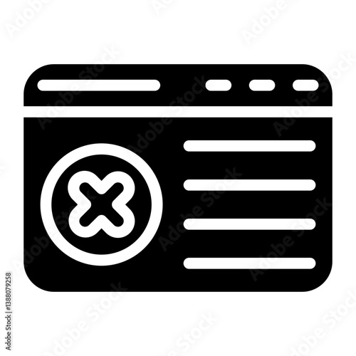 Error line icon