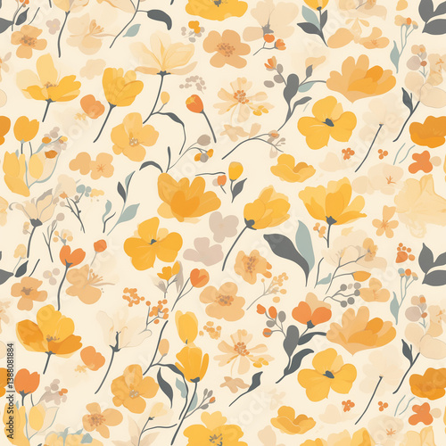 seamless pattern with flowers