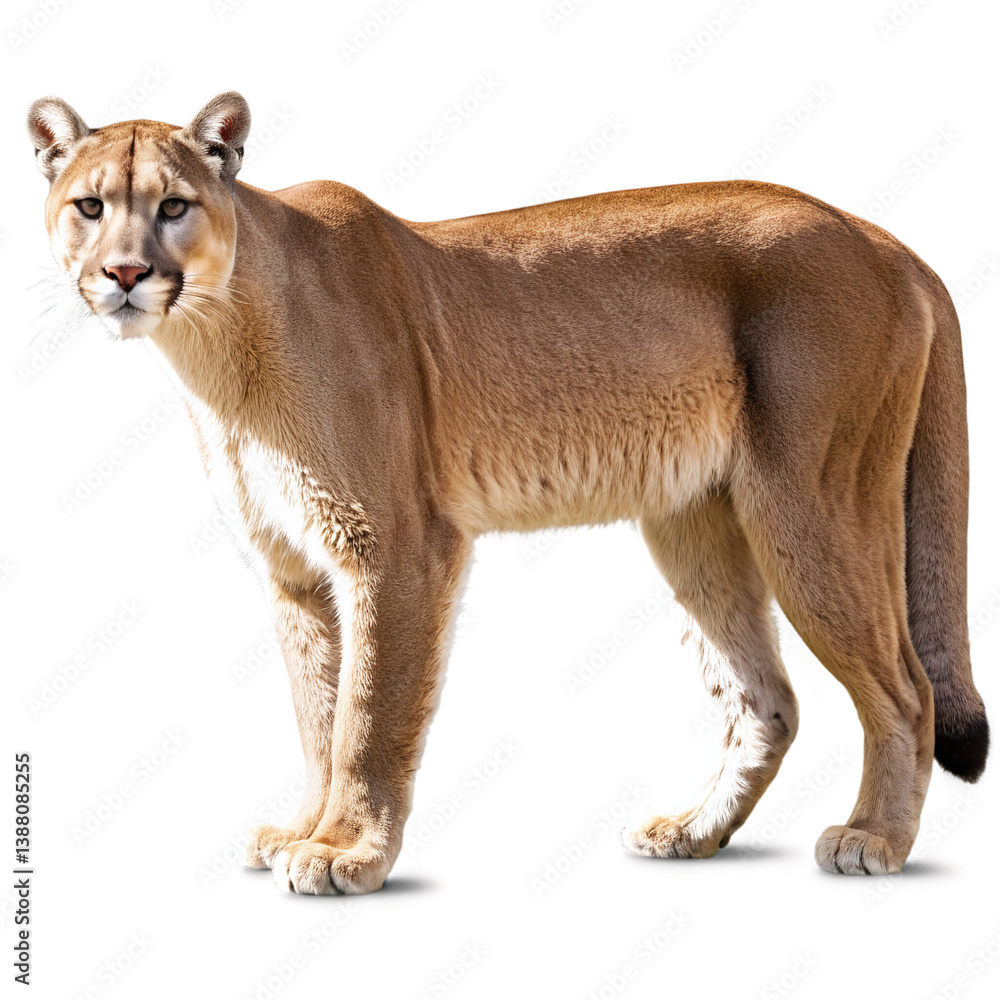 Obraz premium cougar isolated on transparent background