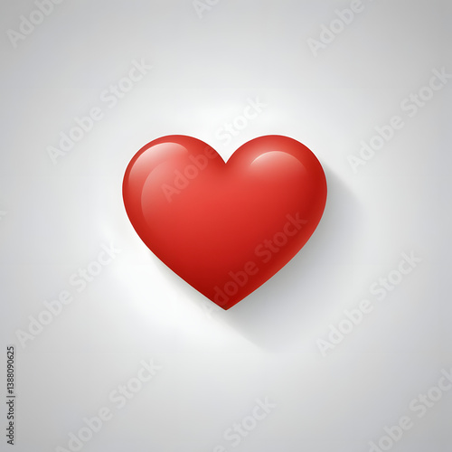 Wallpaper Mural red heart background Torontodigital.ca