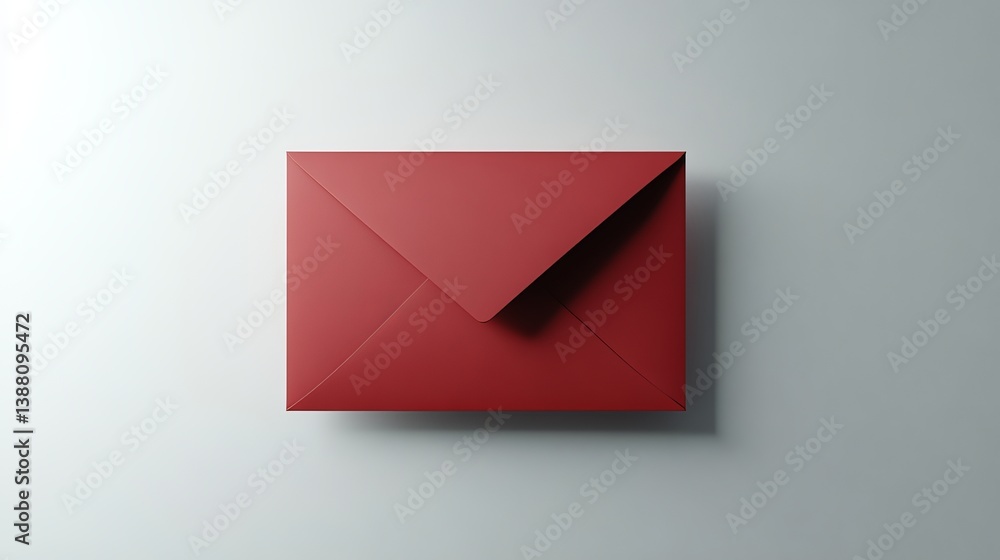 A striking red envelope rests against a light background, evoking a sense of anticipation and mystery. A striking red envelope rests against a light background, evoking a sense of anticipation and mystery.