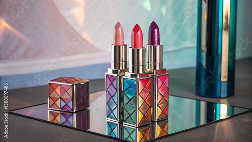 Futuristic Glamour: Abstract Crystal Makeup