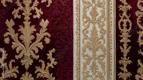 vintage wallpaper with floral pattern