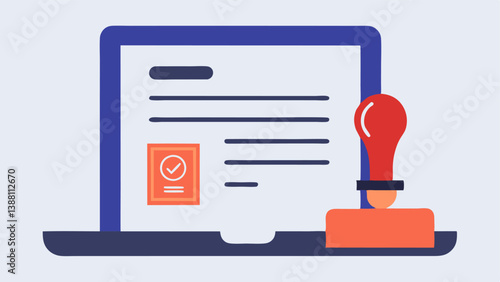 Digital Notary Service A representation of a digital notary stamp on a document demonstrating the role of remote notarization in facilitating online real estate deals.