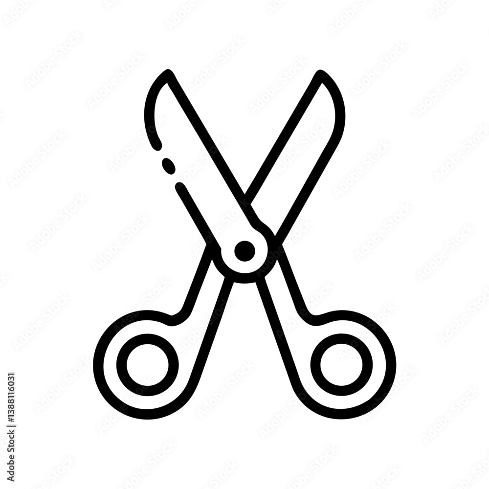 Scissors Icon for Creativity and Crafting Topics Scissors Icon for Creativity and Crafting Topics