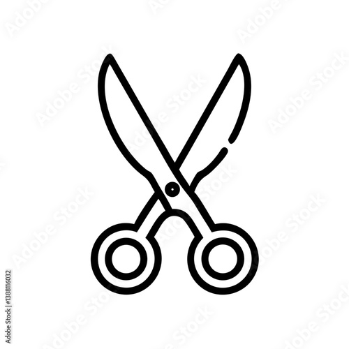 Scissors Icon for Creativity and Crafting Topics