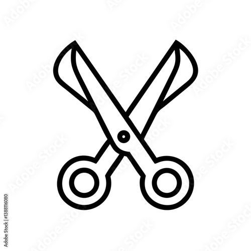 Scissors Icon for Creativity and Crafting Topics