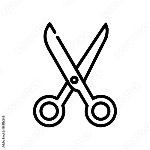 Scissors Icon for Creativity and Crafting Topics
