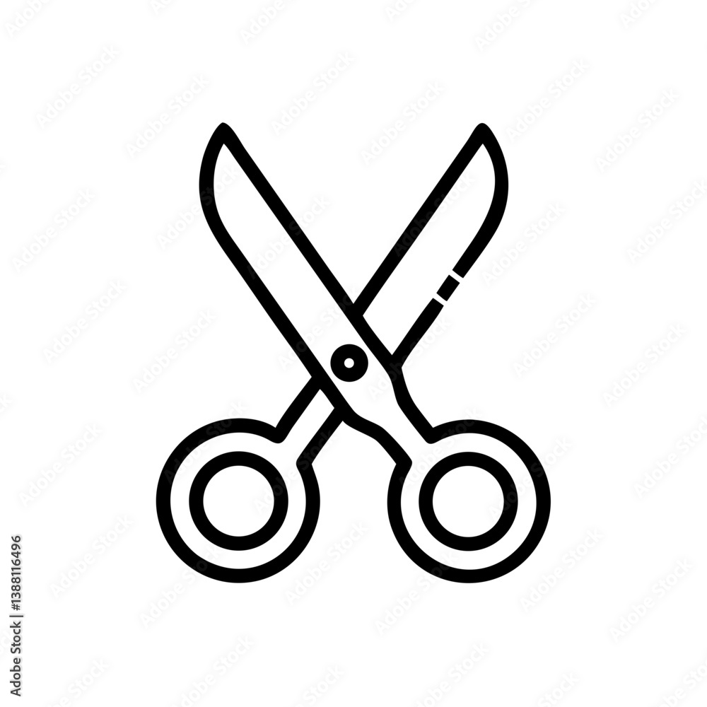 Scissors Icon for Creativity and Crafting Topics Scissors Icon for Creativity and Crafting Topics