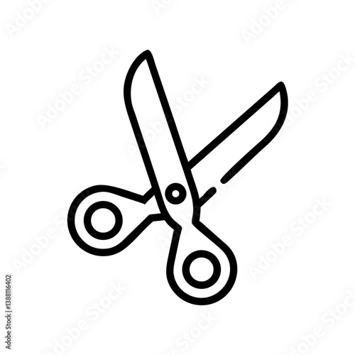 Scissors Icon for Creativity and Crafting Topics