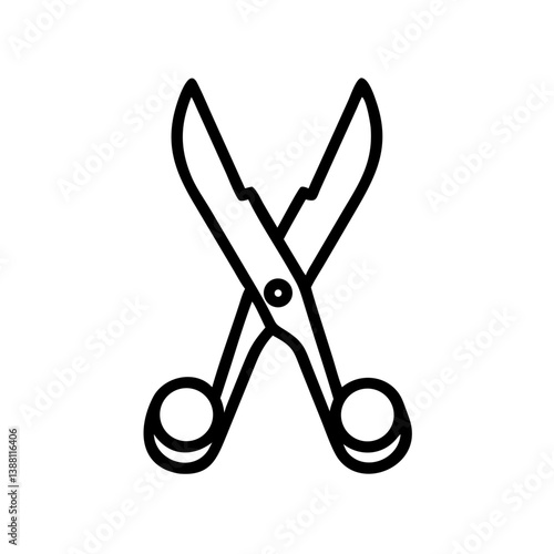 Scissors Icon for Creativity and Crafting Topics