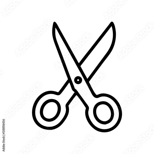 Scissors Icon for Creativity and Crafting Topics