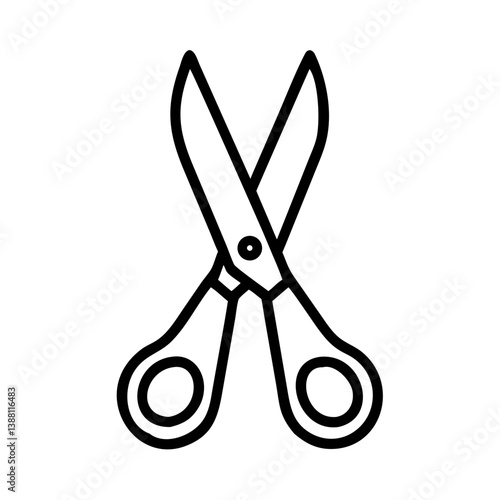Scissors Icon for Creativity and Crafting Topics