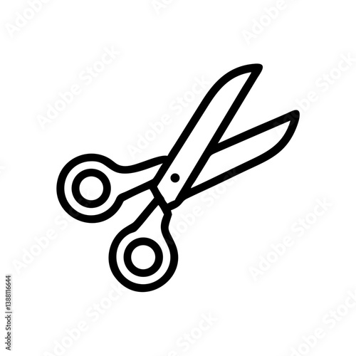 Scissors Icon for Creativity and Crafting Topics