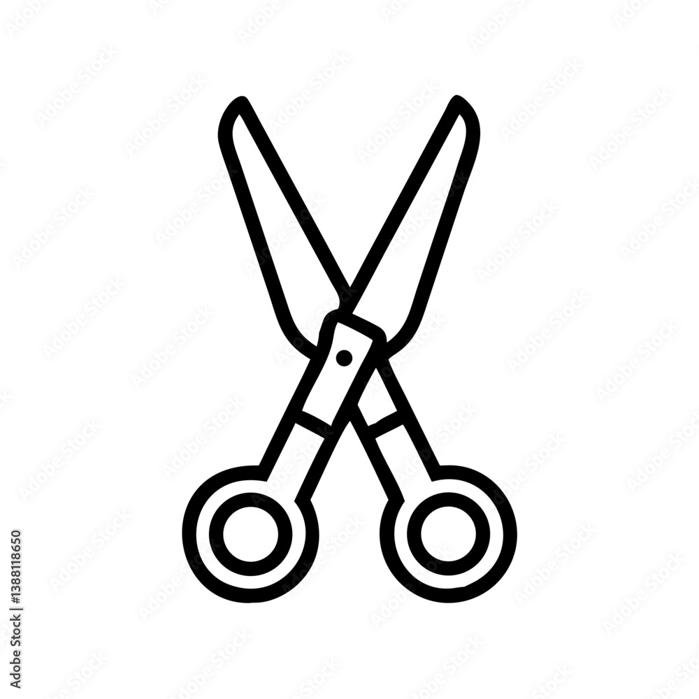 Scissors Icon for Creativity and Crafting Topics Scissors Icon for Creativity and Crafting Topics