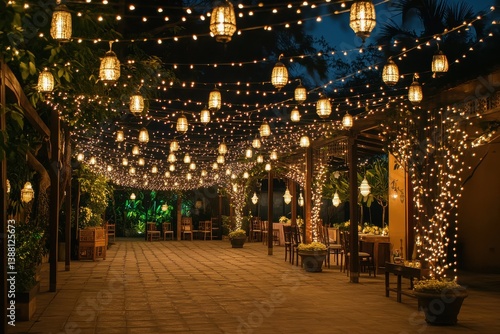 Wallpaper Mural Elegant Reception Venue Illuminated Perfectly for Events and Celebrations with Gigapixel Quality Torontodigital.ca