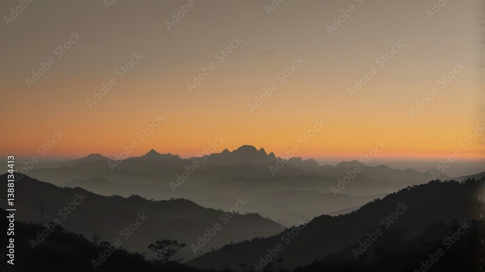 The mountains are covered in snow and the sun is setting behind them The mountains are covered in snow and the sun is setting behind them