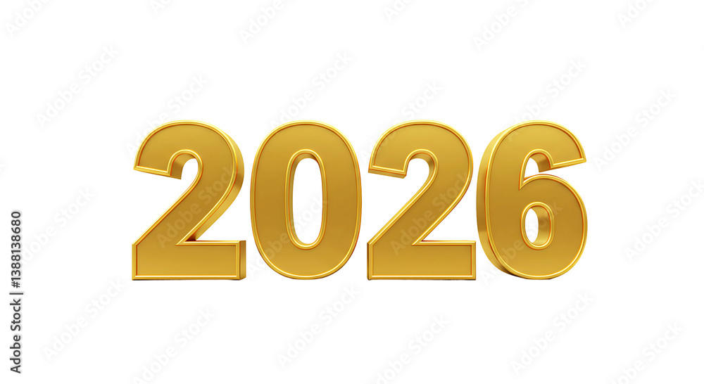 Shiny Gold Year 2026 Bold Typography On Transparent Background
Shiny Gold Year 2026 Bold Typography On Transparent Background