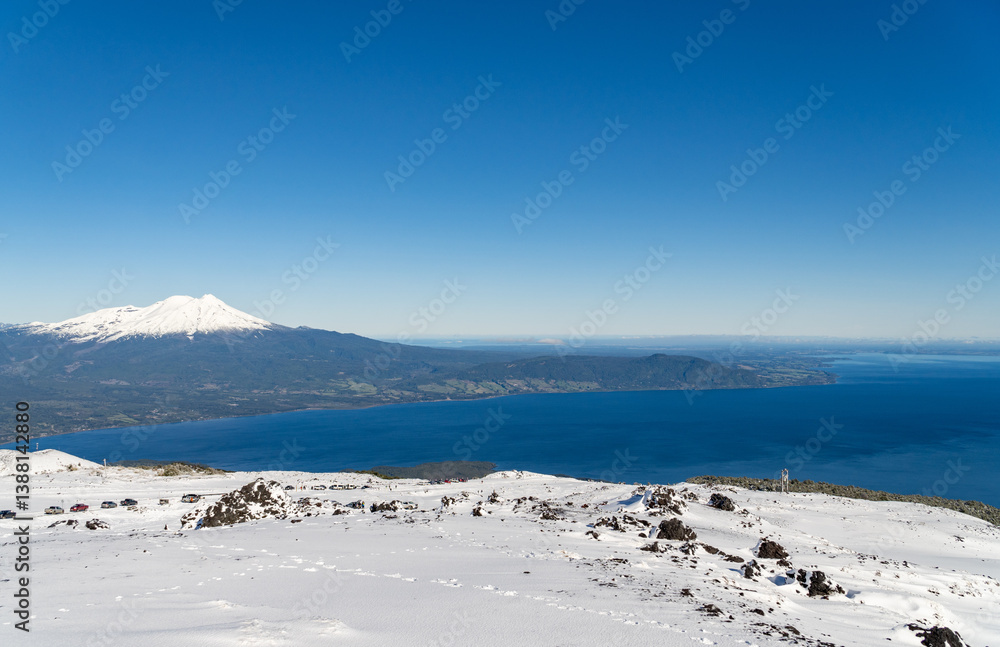 View from the Snowy Mountains in Puerto Varas