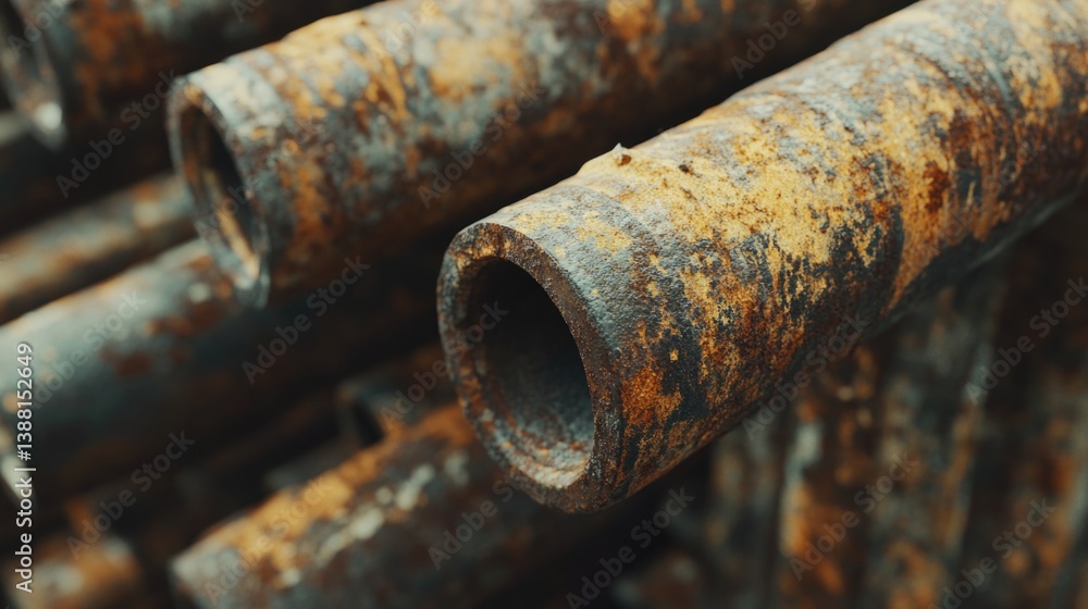 Rusty Pipe Close-up Rusty Pipe Close-up