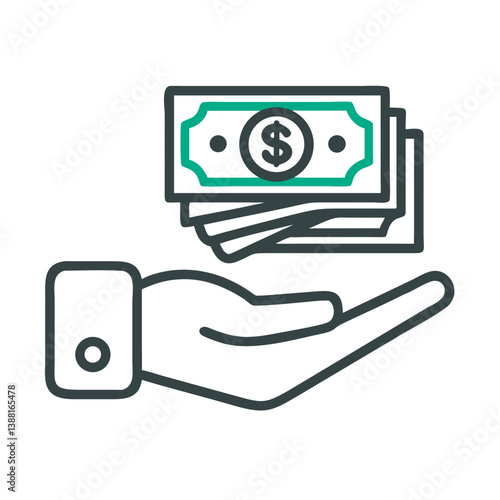 Payment , income icon