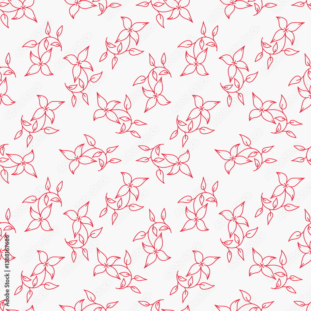 Fototapeta premium textile design with small flowers pattern image