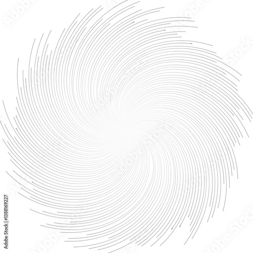 Rays taper toward the center, varying in length, creating an explosive swirling pattern.
