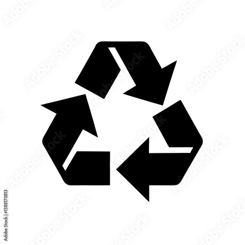 Green Recycling Symbol Icon 1