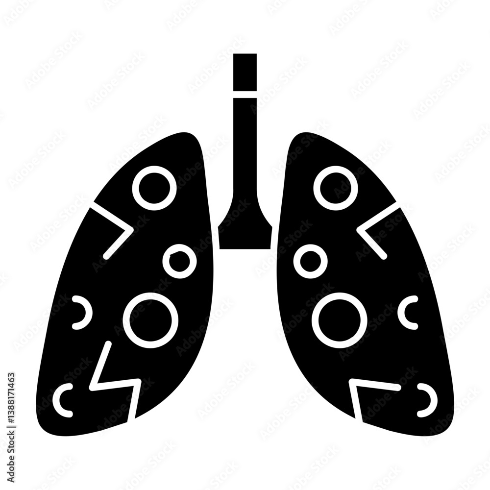 Lungs Infection Icon Lungs Infection Icon