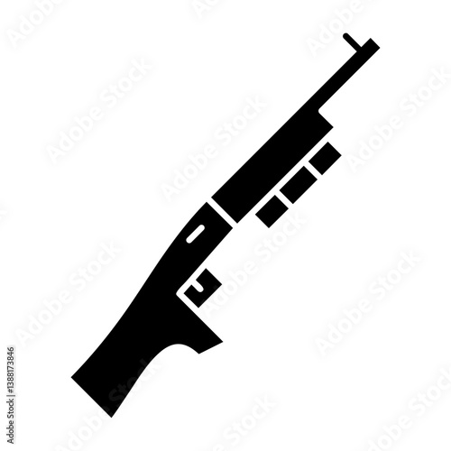 Tableau sur toile Gun Icon