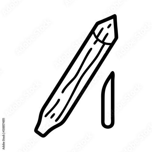Pencil icons symbolize creativity and artistic expression. Essential for drawing, writing, and educational themes, these designs reflect the art of communication through simple tools.
