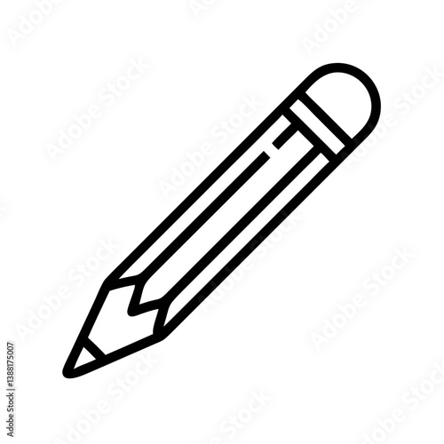 Pencil icons symbolize creativity and artistic expression. Essential for drawing, writing, and educational themes, these designs reflect the art of communication through simple tools.