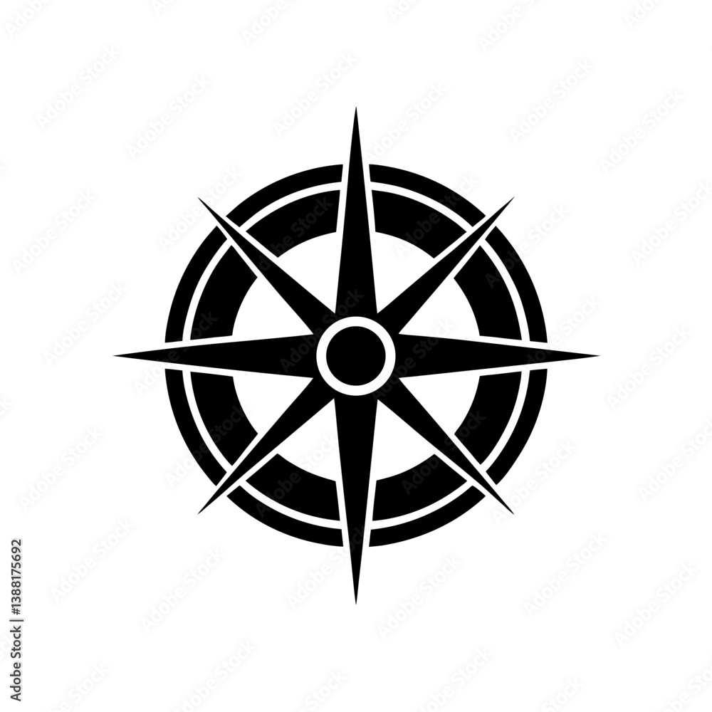 compass rose vector