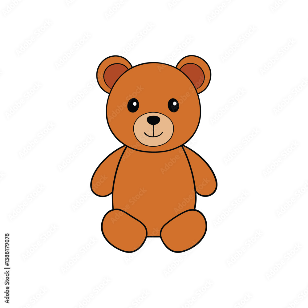 Fototapeta premium teddy bear vector illustration