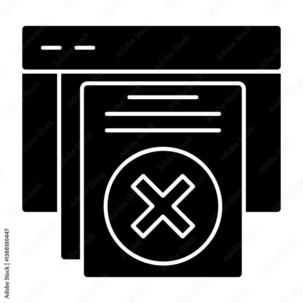 Obraz premium Delete Icon