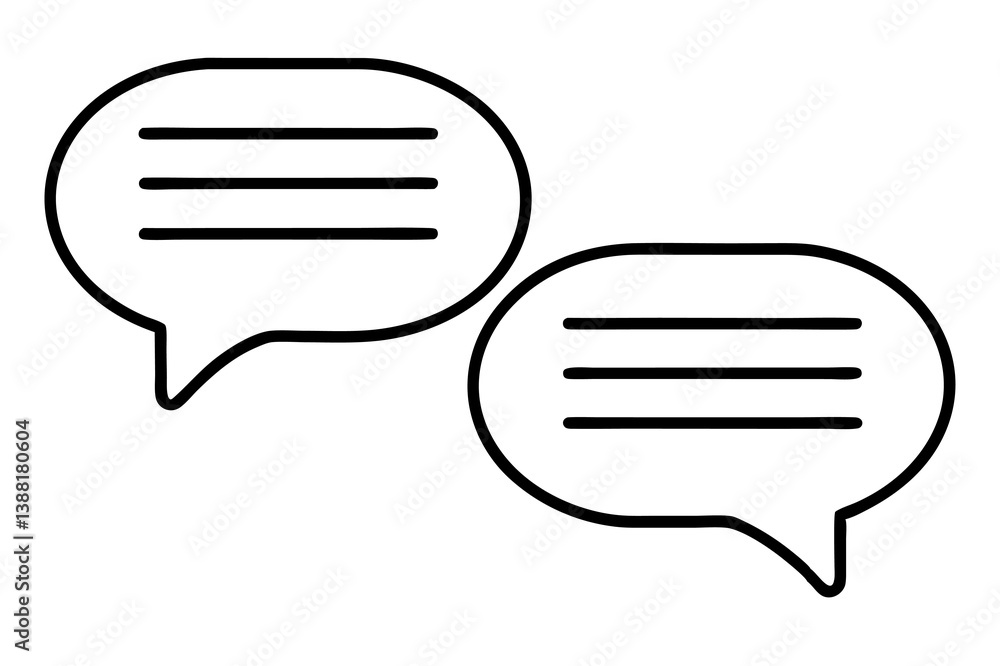 vector chat on white background