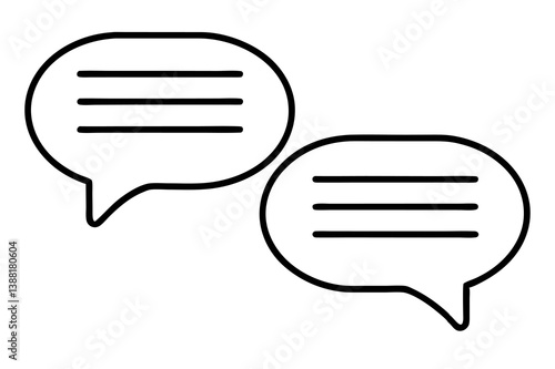 Obraz na płótnie vector chat on white background w salonie